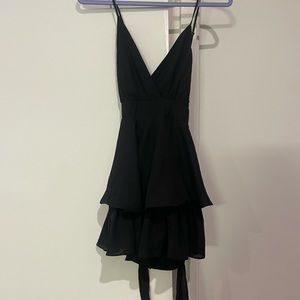 Cotton candy LA black romper dress